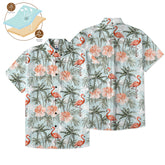 Flamingo Aloha Hawaii Shirt, Summer Beach Hawaii Shirt